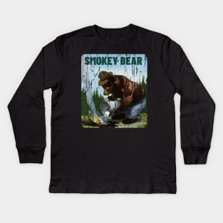 SMOKEY BEAR Kids Long Sleeve T-Shirt